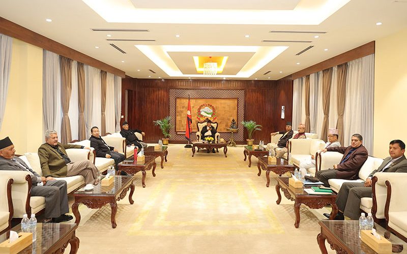 बालुवाटारमा शीर्ष नेताहरूबिच बैठक सुरु, सङ्क्रमणकालीन न्यायसम्बन्धी छलफल