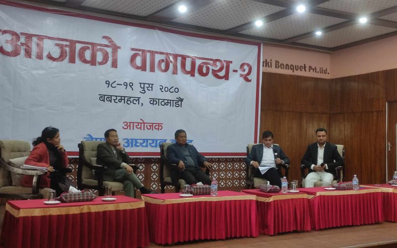 आजको वामपन्थ-२ राष्ट्रिय गोष्ठीद्वारा पारित प्रस्ताव