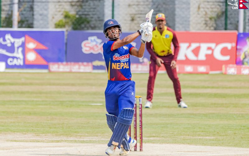वेस्ट इन्डिज ए सँग नेपालको लगातार तेस्रो हार